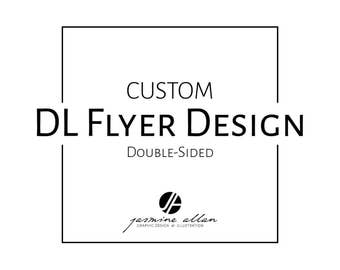 Flyer Design, DL, Double-Sided Custom, Small Business, Graphic Design, Contemporary, Design, Download, Advertisement, Branding, Brochure