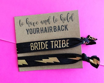 To Have and To Hold Your Hair Back Hair Ties Gift Favors // Harry Potter Themed Bridesmaids Gift Bridal Shower Bachelorette Hair Tie Favors