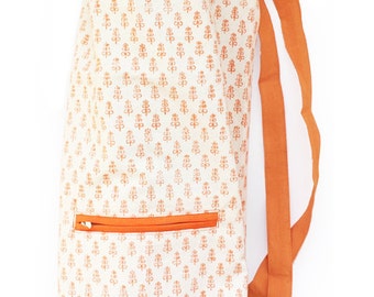 YOGA BAG - Block Printed Infinity Tree