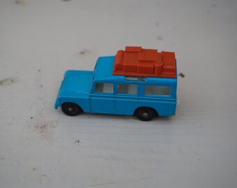 Vintage 1965 Lesney Matchbox Series #12 Blue Land Rover ~ Made in England