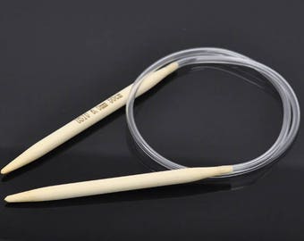 50cm circular knitting needles made of bamboo 9.0