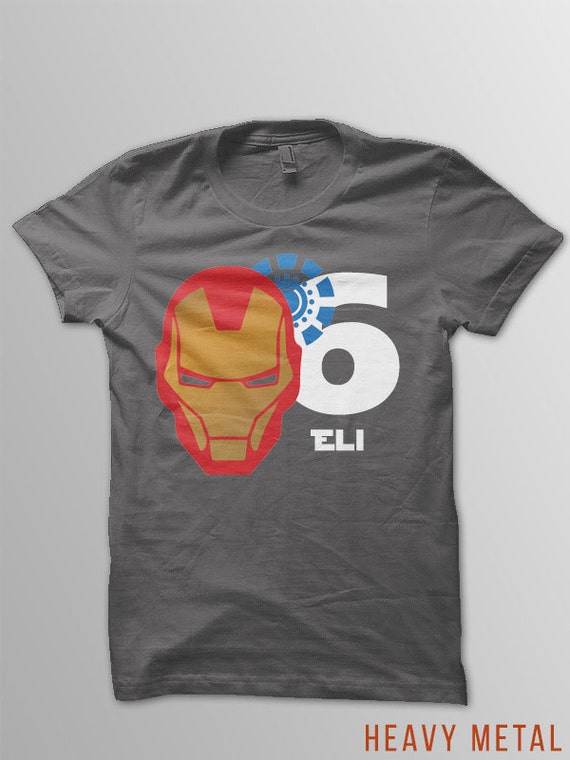 Iron Man Birthday Shirt kids Iron Man theme by ConchBlossom