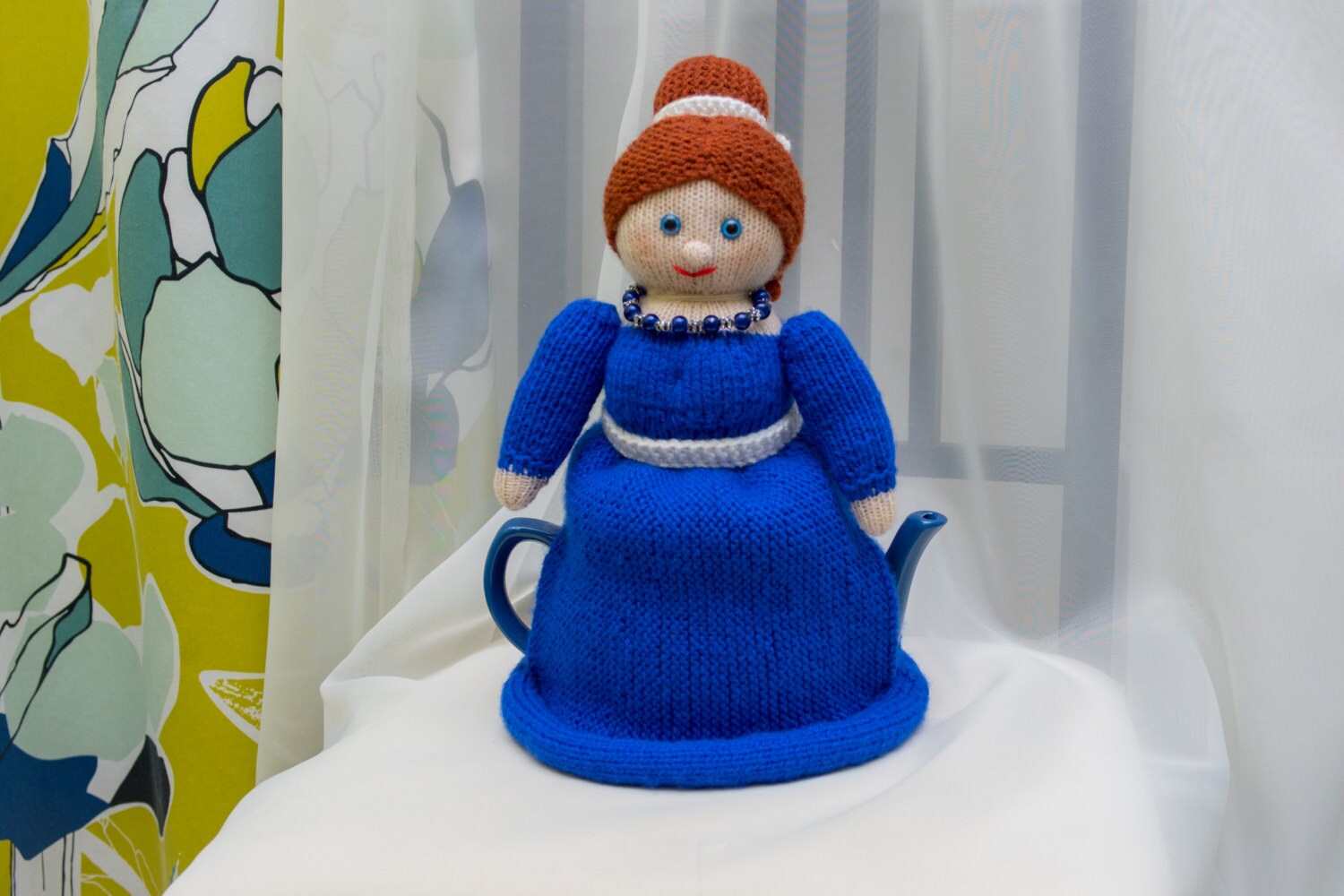 Doll tea cozy Doll teapot cozy. Doll for teapot. Dollwarmer