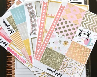 Birthday planner stickers kit for ECLP Erin Condren Life Planner and MAMBI Happy Planner Ready To Ship!