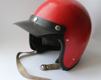 Soviet motorcycle helmet, casque, vintage motorcycle helmet, retro motorcycle helmet, slam USSR.