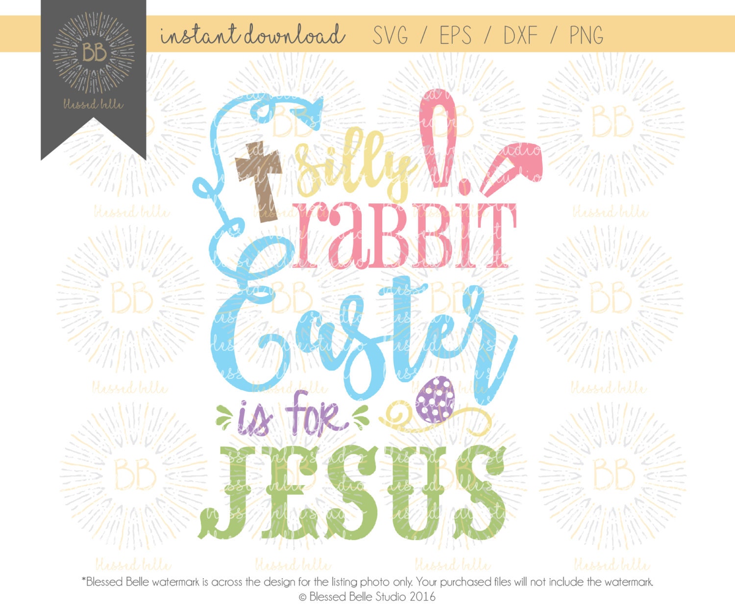 Silly Rabbit Easter is for Jesus SVG Easter SVG Jesus svg