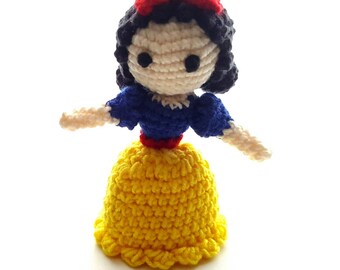 Snow White Crochet Princess Doll, Handmade Doll, Disney Inspired Doll, Princess, Crochet, Plush, Amigurumi, Princess Dolls
