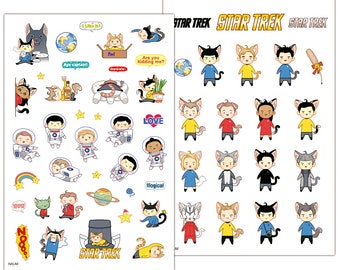 STAR TREK stickers! (Cat)