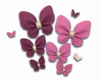 Felt Butterfly, DIY felt Butterflies, DIY Supply, Headband Hair Clip Supplies.