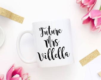 DIY engagement decal, engagement mug, engagement cup, future mrs mug, future mrs cup