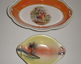 Bavaria Schumann Oval Vegetable Bowl. Meito China Relish Dish.