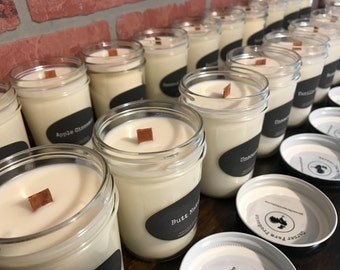 Woodwick Soy Candles Wood wick Candles 100% Soy Handpoured Homemade Candles