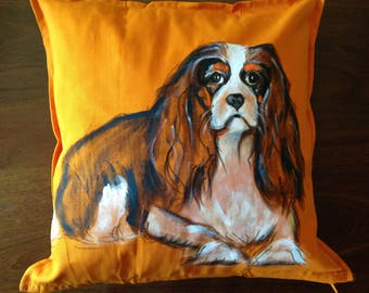 cavalier king charles spaniel cushion