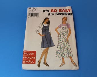 Vintage 1998 Simplicity Uncut Jumper Pattern 8199