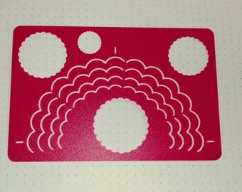 Scallop stencil | Etsy