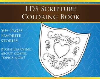 Book of Mormon and Bible Coloring Book | Scripture Prints for Family Home Evening | FHE | LDS Gifts