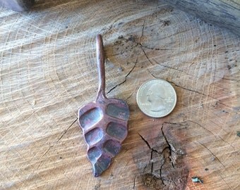 Hand Forged Copper Leaf