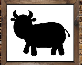 Kuh schablone | Etsy