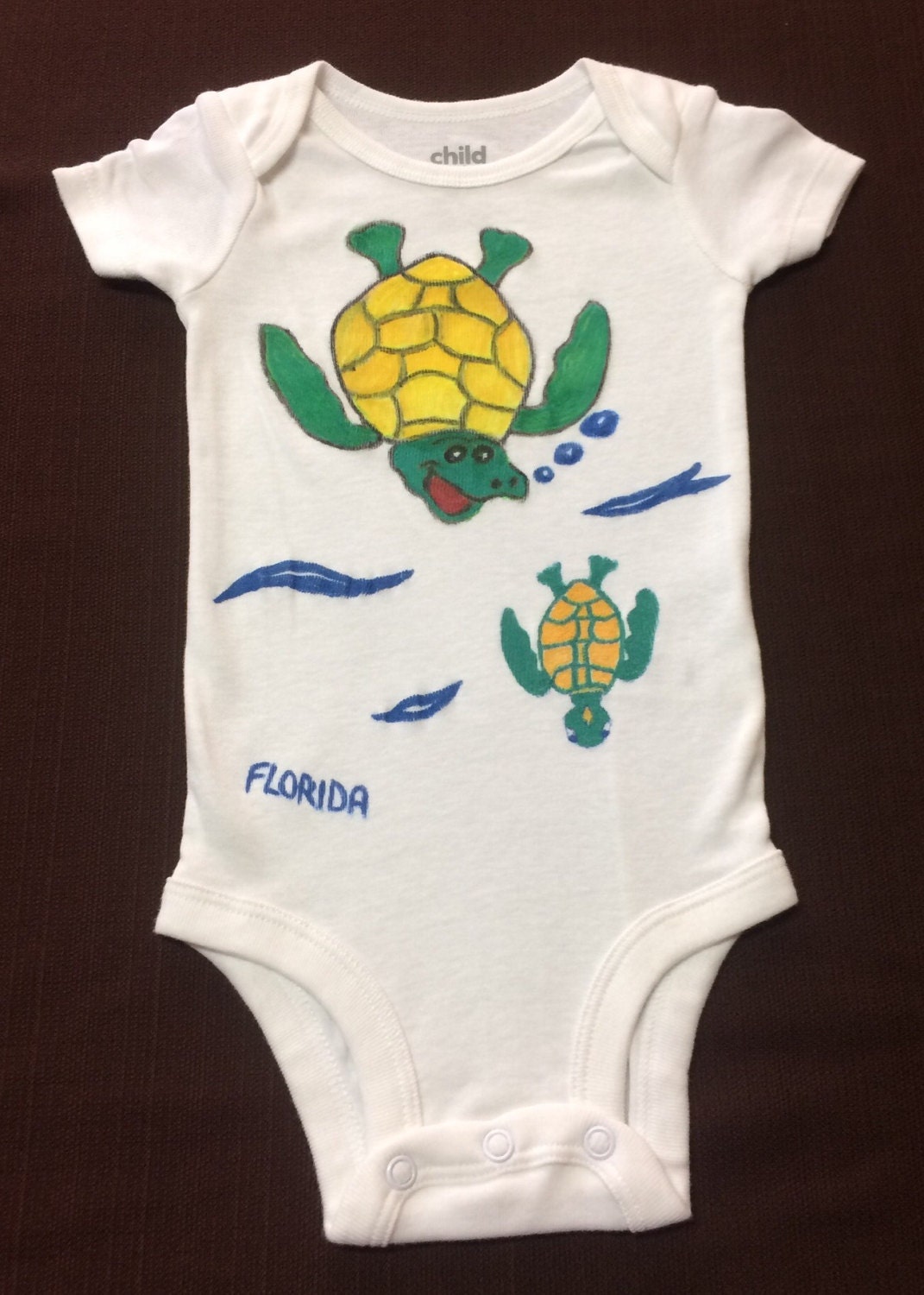 Sea turtle onesie baby apparel turtle clothing turtle