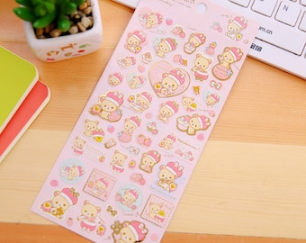 San X Rilakkuma cute kawaii stickers