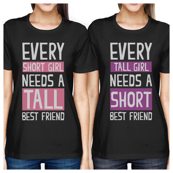 Best Friend Shirts Short and Tall Best Friends BFF Matching