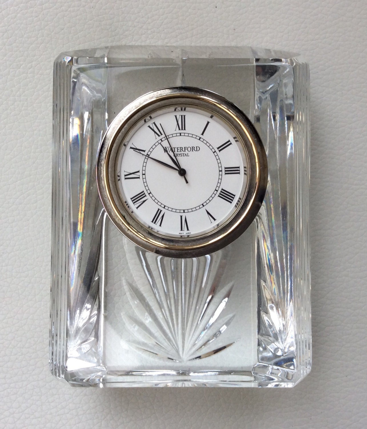 Waterford Crystal Mantel Clock. by TimetolookatTreasure on Etsy