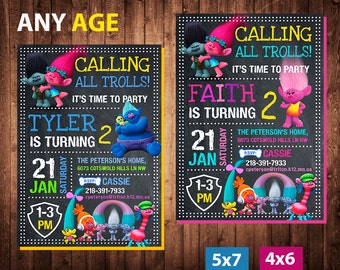Trolls printables | Etsy