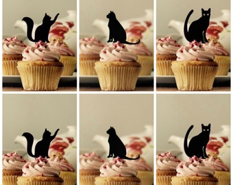 Cupcake Picks Cats, Cat Cupcake Toppers, Cupcake Toppers, Cat Cake Decorations, Cat Cake Topper,Cupcake Toppers, Cake decorations