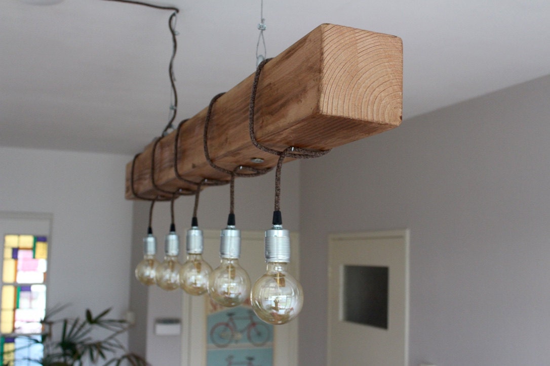 Edison Hanglamp Douglas Houten Verlichting Bar