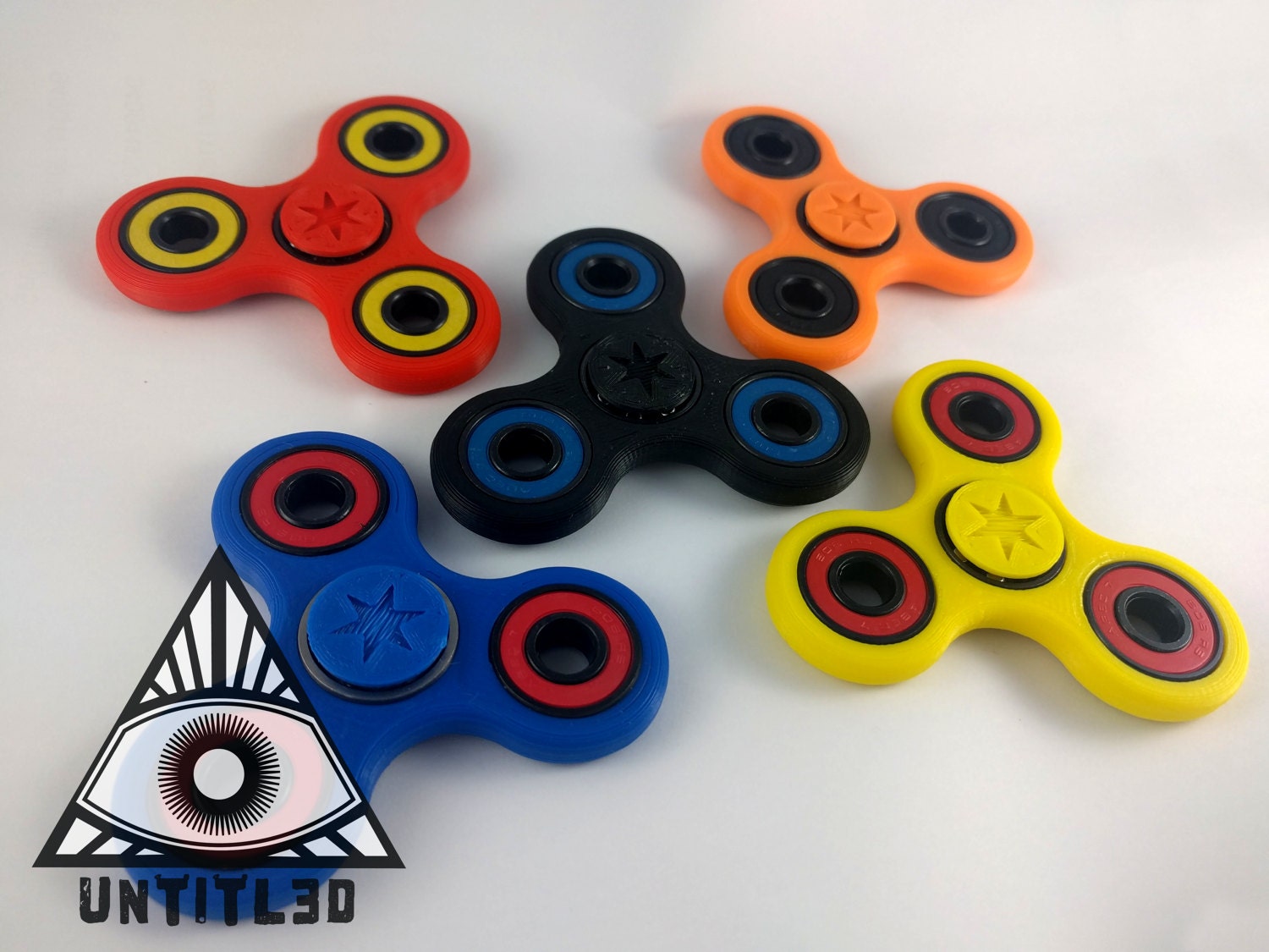 triple simple dimple fidget spinner