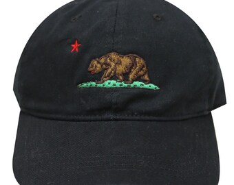 Capsule Design California Dad Hat in Black