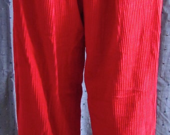 Vintage superb red christian dior corduroy pants / très belle paire de pantalon de velours côtelés rouge christian dior size 8
