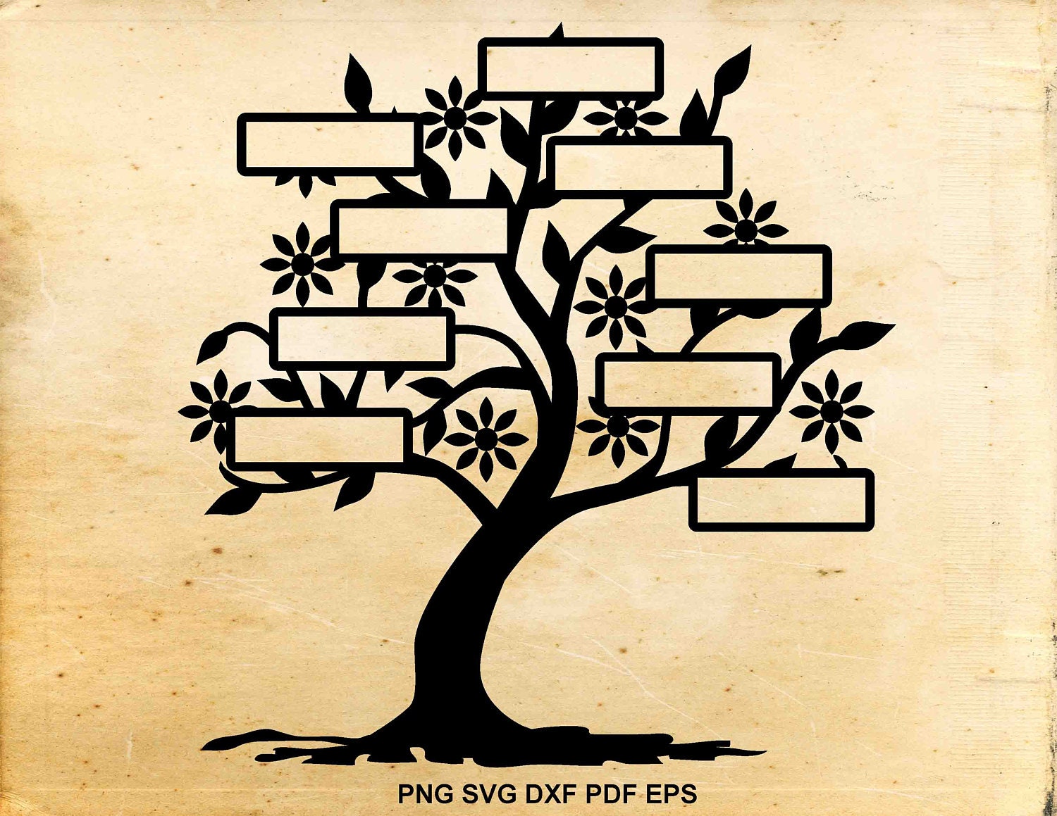 Free Free 93 Silhouette Family Tree Svg SVG PNG EPS DXF File