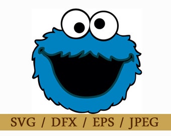 Download Cookie monster svg | Etsy