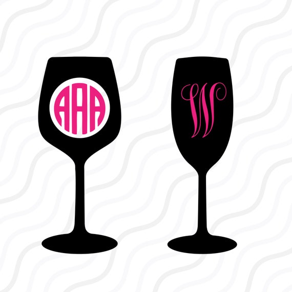 Download Wine SVG, Wine Glass SVG, Wine Monogram SVG Cut table ...