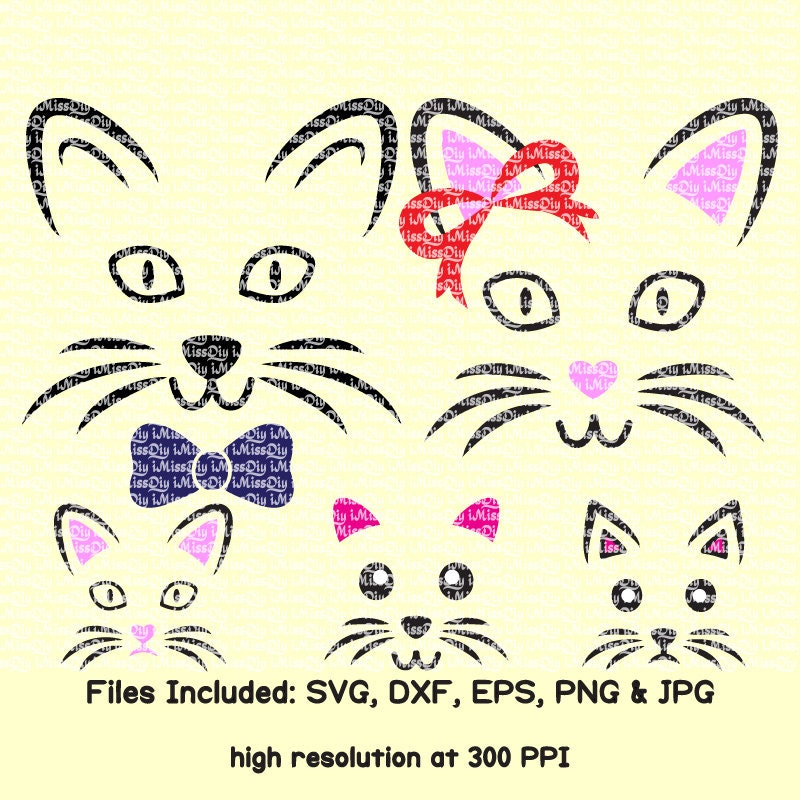 Download Cat ears face svg cats kitty svg kitten svg for Cricut