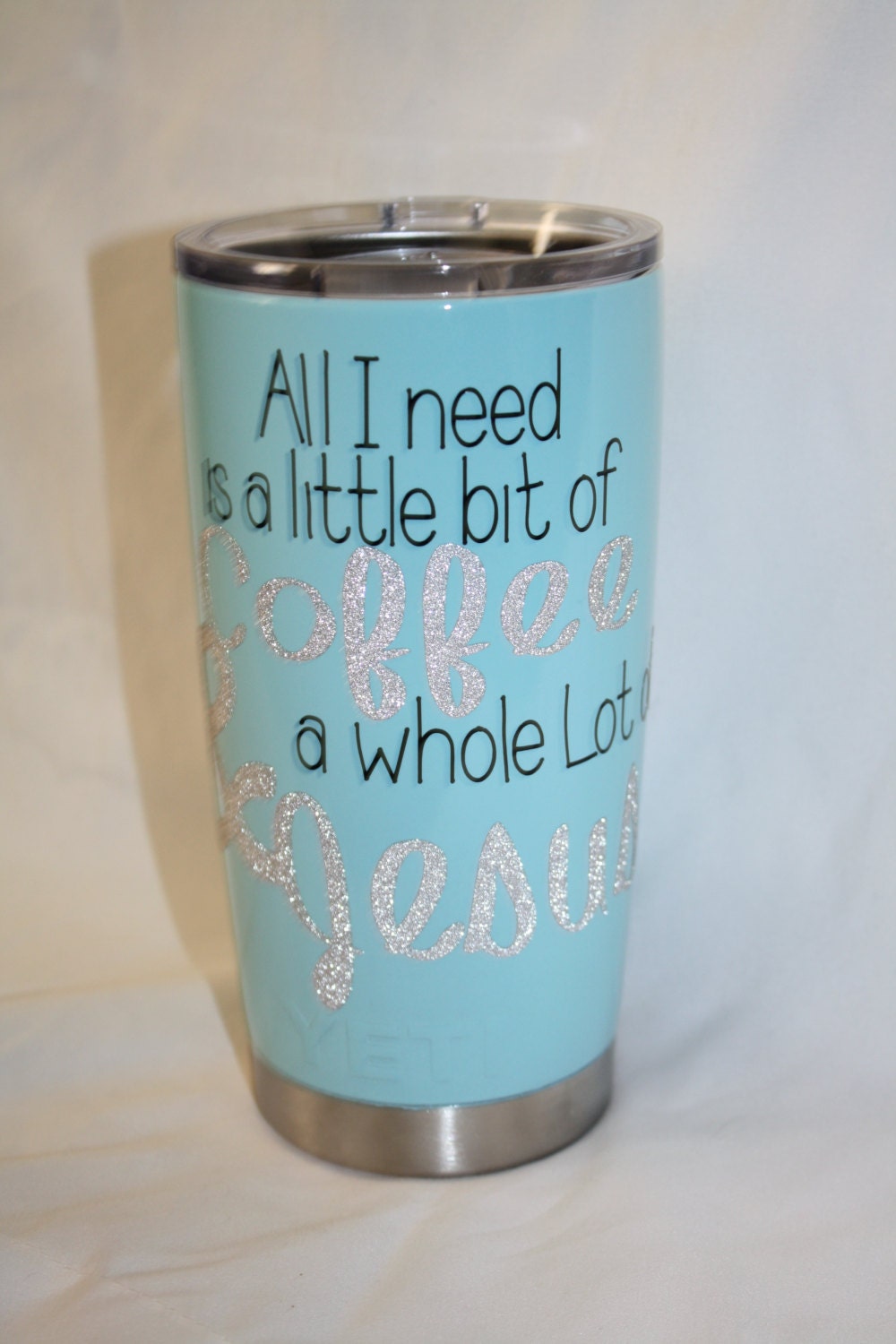 Coffee & Jesus Custom Yeti RTIC Tumbler 20 Or 20 Oz