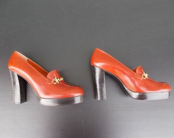 Vintage Vero Cucio Platform High Heel Shoes
