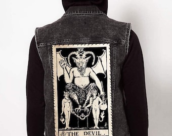 The Devil Tarot // Back Patch 13"x8"