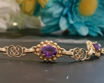 Vintage Amethyst Bracelet