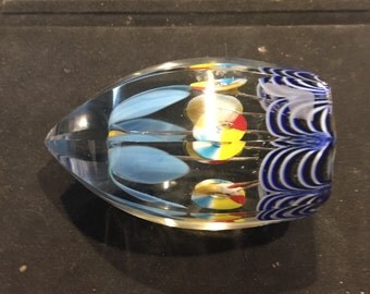 Very Fine True Antique Bohemian Paperweight