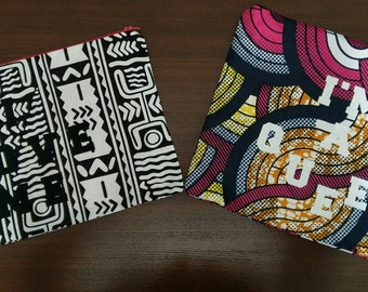 African Print Statement Clutch Purse