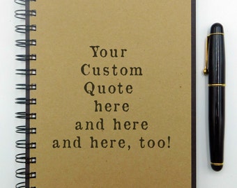 Custom Notebook, Personalized Journal, Writing Notebook, Custom Journal, Personalized Notebook, Chalkboard, Gift for Writers, Bullet Journal