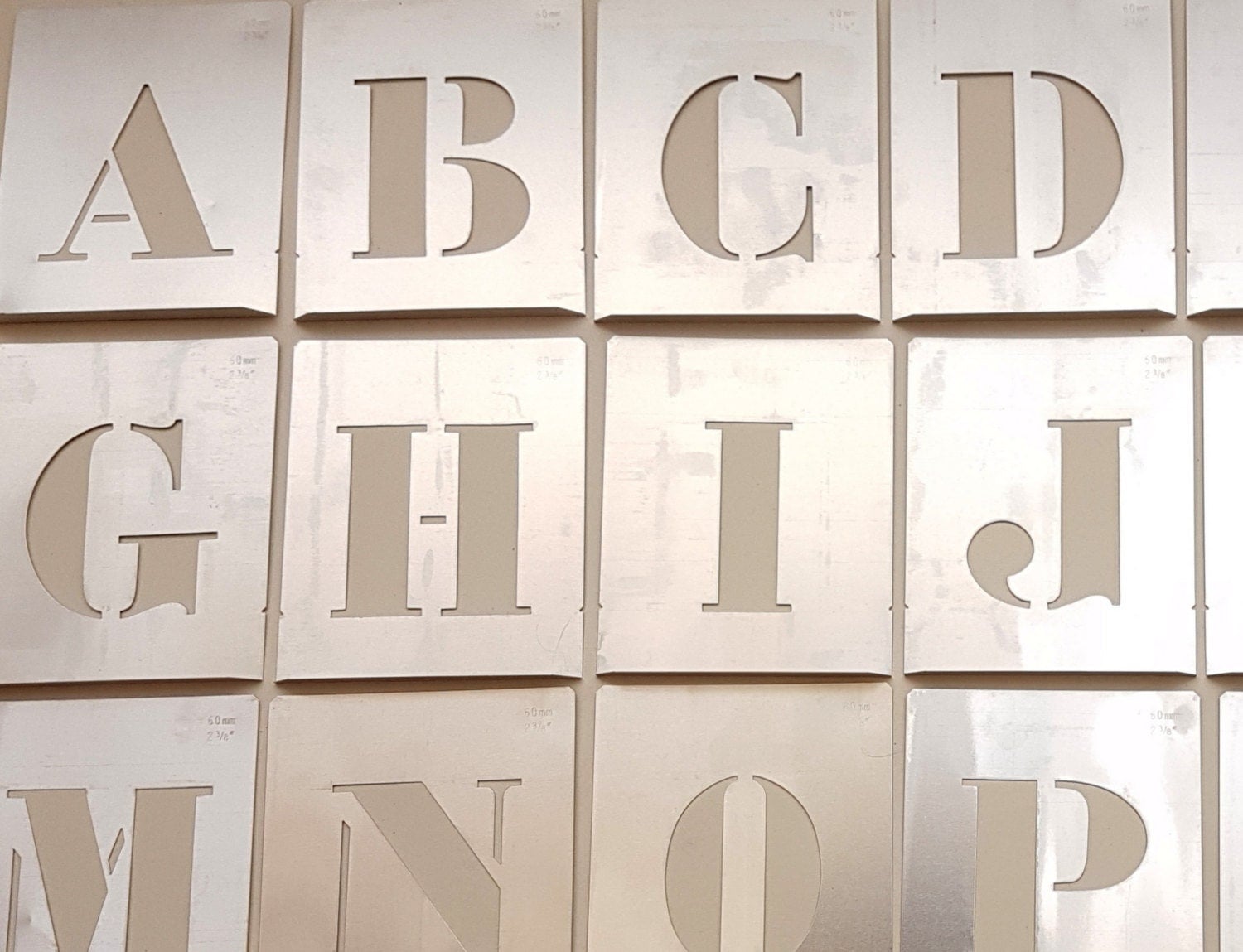 large 4 inch letter stencil new single letter aluminum