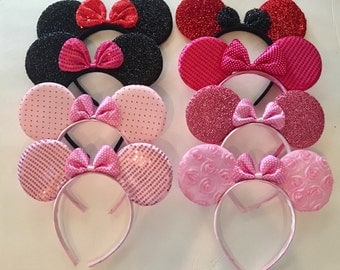 clearance Minnie Mouse Ears, Mickey Mouse Ears, Minnie Ears Headband, Minnie Birthday Party Favors, Disney Cruise, Minnie, Disney Vacation