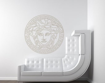 Greek Medusa Wall Decal Designer Versace Inspired (#CEV1)