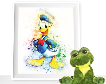 Duck watercolor | Etsy
