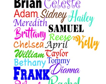 Name Decal, Personalized Name Sticker, YETI Tumbler Decal, Cup Name Decal, Decal For Women, Car Window Name Decal, Customized Name Decal