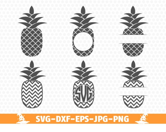 Download Pineapple SVG Cut Files Monogram Frames and Patterned ...