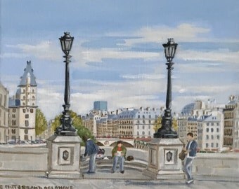 Quai des Orfèvres Paris - Peinture à l'huile
